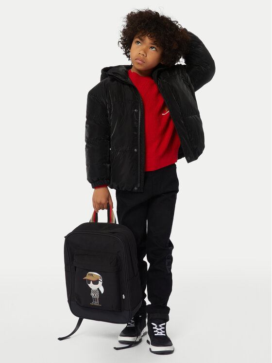 Karl Lagerfeld Kids Karl Lagerfeld Kids Kurtka zimowa Z30274 D Czarny Regular Fit