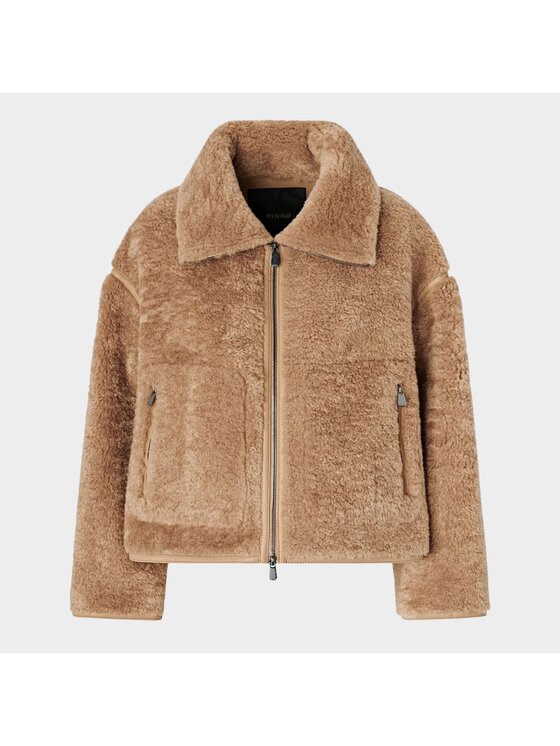PINKO PINKO Kurtka zimowa Campis Beżowy Oversize