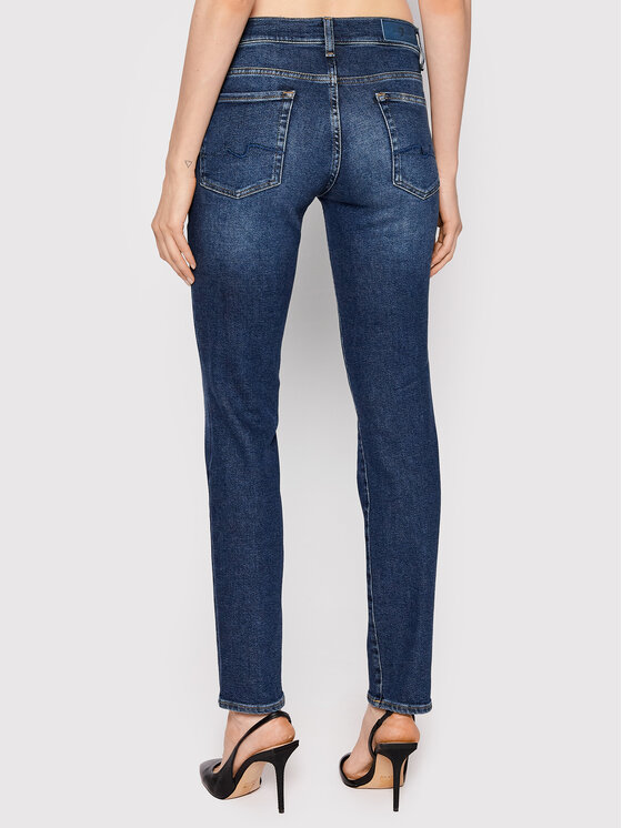 7 For All Mankind 7 For All Mankind Traperice Roxanne JSWX1200LM Tamnoplava Slim Fit