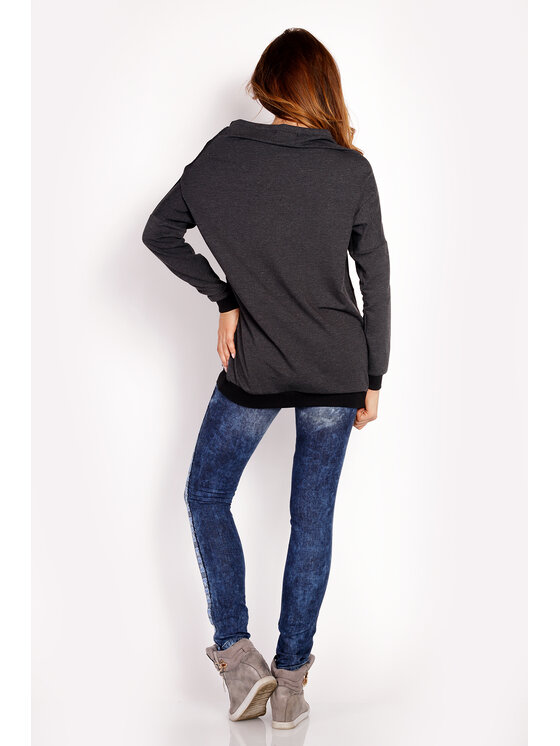 Awama Awama Bluza L022 Szary Basic Fit