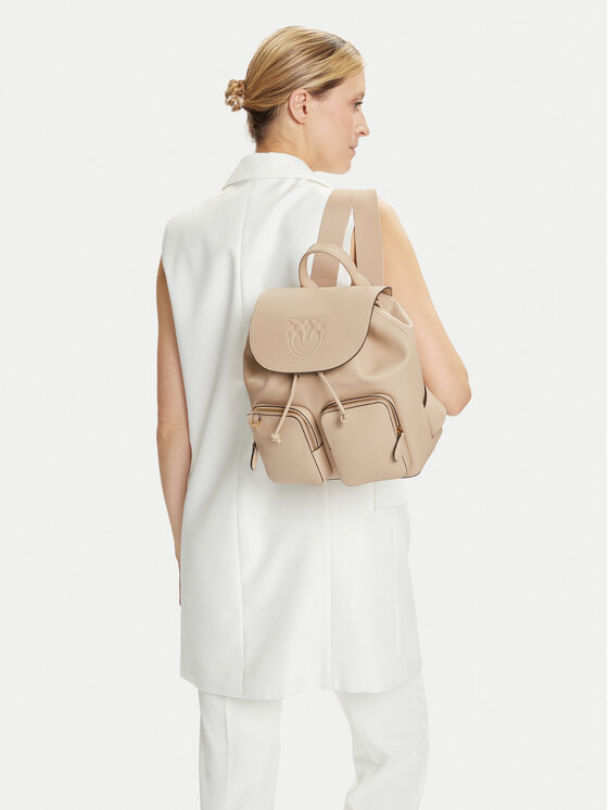 PINKO PINKO Batoh Carrie Backpack Al 25-26 PLTT 104351 A29Q Béžová