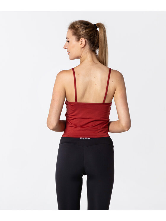 Carpatree Carpatree Top BasicTop Czerwony Fitted Fit