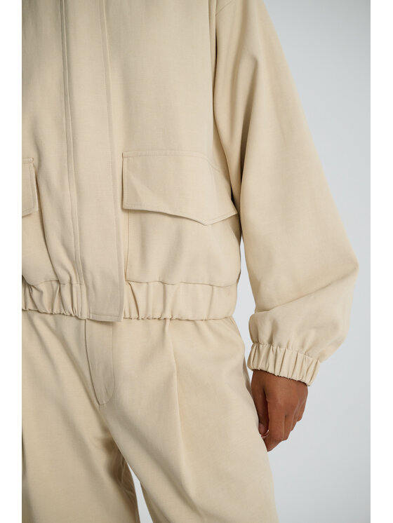 Le Songe Le Songe Kurtka bomber MARGO Beżowy Basic Fit