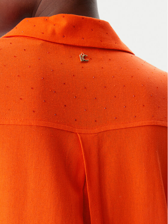 LOLA CASADEMUNT LOLA CASADEMUNT Košilové šaty LS2515015 Oranžová Regular Fit