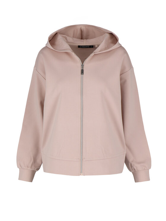 Volcano Volcano Bluza B-CASSI Różowy jasny Regular Fit