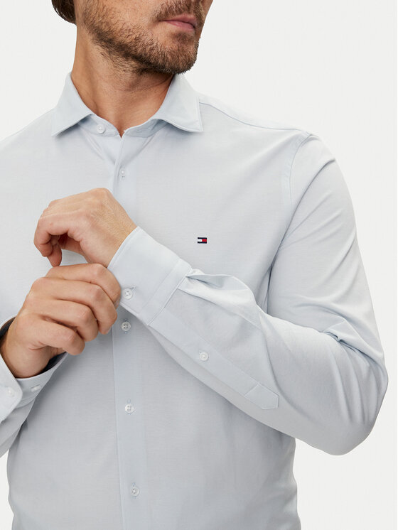 Tommy Hilfiger Tommy Hilfiger Cămașă MW0MW35805 Albastru celest Slim Fit