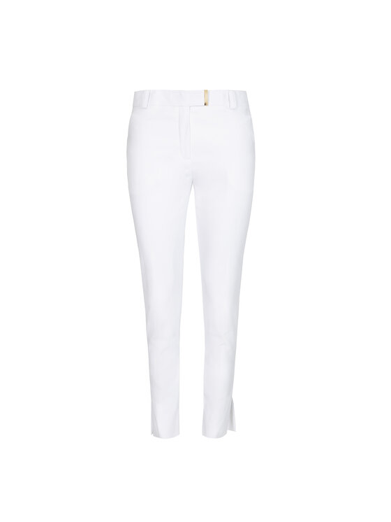 Deni Cler Milano Deni Cler Milano Spodnie materiałowe W-DC-5220-E2-E7-10-1 Biały