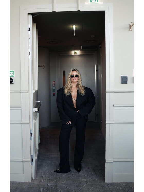 Magda Matyja Magda Matyja Marynarka Viviana Blazer Czarny Oversize