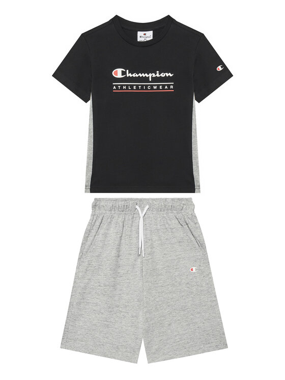 Champion Champion Sada T-shirt a šortky 306992 Černá Regular Fit