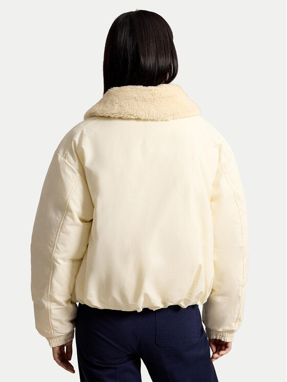 Polo Ralph Lauren Polo Ralph Lauren Пухено яке 211A97141004 Кремав Loose Fit