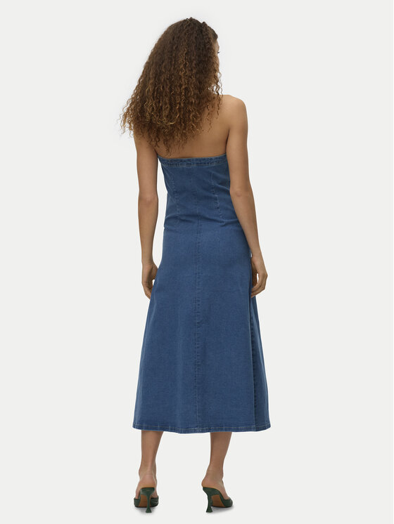 Vero Moda Vero Moda Jeans haljina Ailey 10328202 Plava Regular Fit
