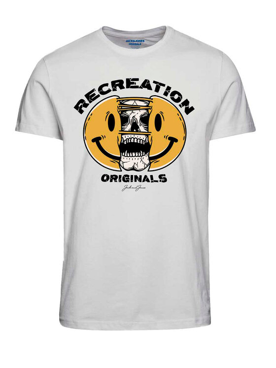 T-shirt Grin 12226469 Bianco Regular Fit