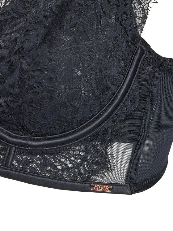 Hunkemöller Hunkemöller Krūšturis ar stīpiņu Zoe Up 303110 Melns