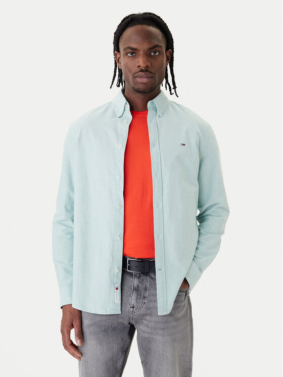 Tommy Jeans Tommy Jeans Πουκάμισο DM0DM21298 Πράσινο Regular Fit
