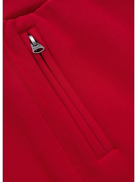 PITBULL PITBULL Spodnie dresowe SMALL LOGO HD Czerwony Regular Fit