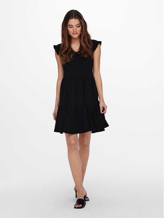 ONLY ONLY Ljetna haljina May 15226992 Crna Regular Fit