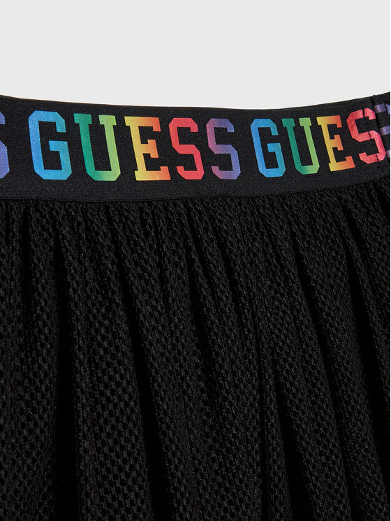 Guess Guess Φούστα σε γραμμή Α J3RD10 KACZ0 Μαύρο Regular Fit