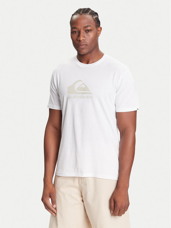Quiksilver Quiksilver T-shirt Ev Comp Logo EQYZT08182 Bijela Regular Fit