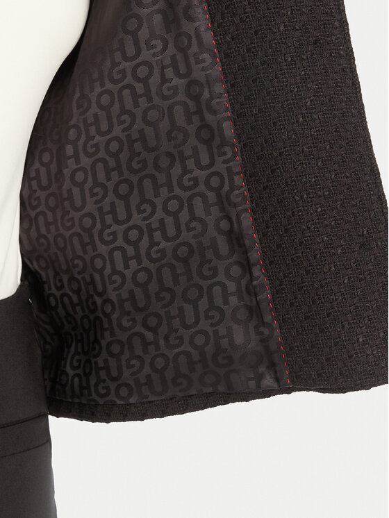 HUGO HUGO Marynarka Alayna 50542615 Czarny Regular Fit