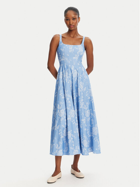 STAUD STAUD Sommerkleid Wells R25R2188TJ Blau Regular Fit