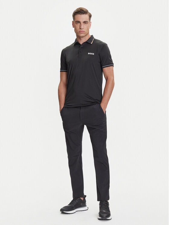 BOSS BOSS Polo majica Paul Pro 50506203 Črna Slim Fit