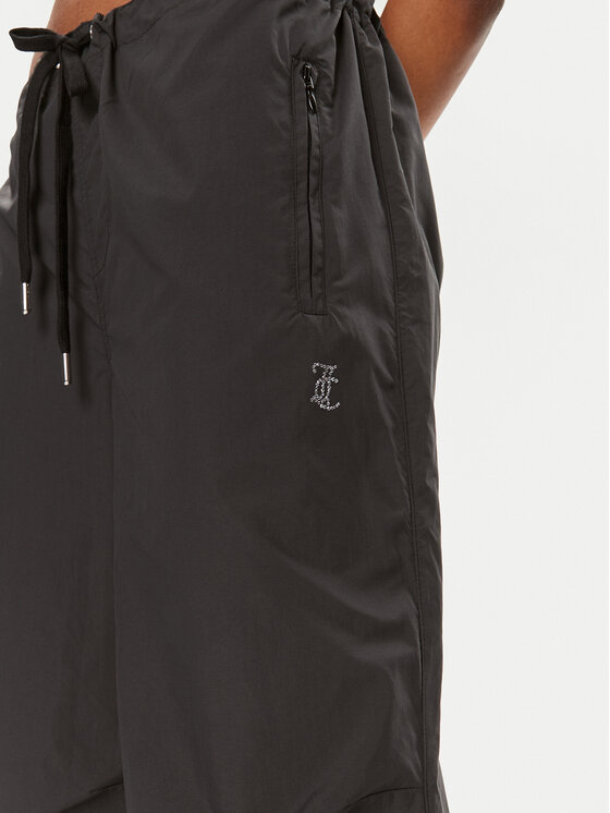 Juicy Couture Juicy Couture Pantaloni din material Ayla JCWBJ24341 Negru Oversize