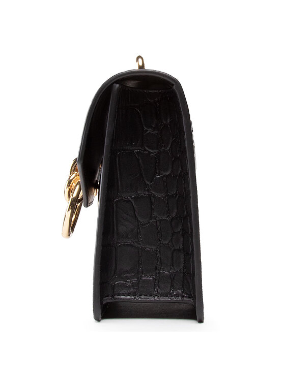 PINKO Pinko Handtasche Lovelink Mini Top Handle Croco E Vitello St Cocco PE21 PLTT 1P222R Y6Y2 Schwarz
