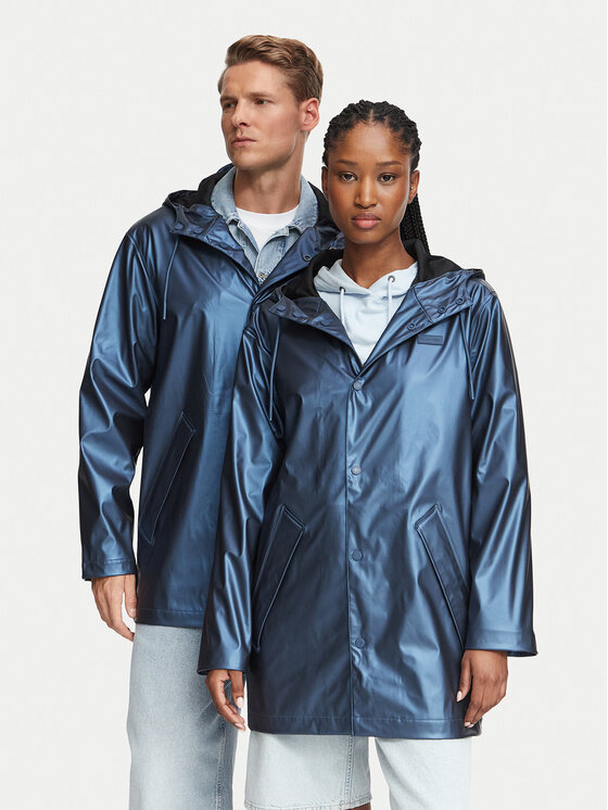 Hunter Hunter Neperšlampanti striukė Nebuela HARU0002262 Tamsiai mėlyna Regular Fit