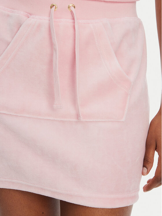 Juicy Couture Juicy Couture tepláková sukně Heritage JCGGS125022G Růžová Slim Fit