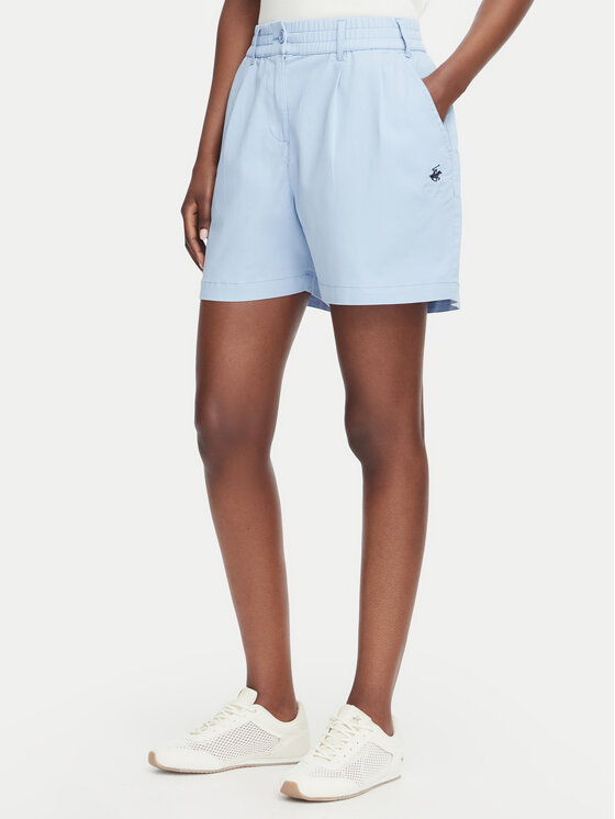 Beverly Hills Polo Club Beverly Hills Polo Club Šortky z materiálu P-SS26W-B576580 Modrá Regular Fit
