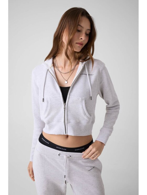 Guess Guess Bluza 183277 Szary Classic Fit