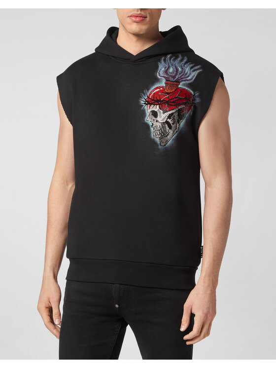 PHILIPP PLEIN PHILIPP PLEIN Mikina 3549 Čierna Regular Fit