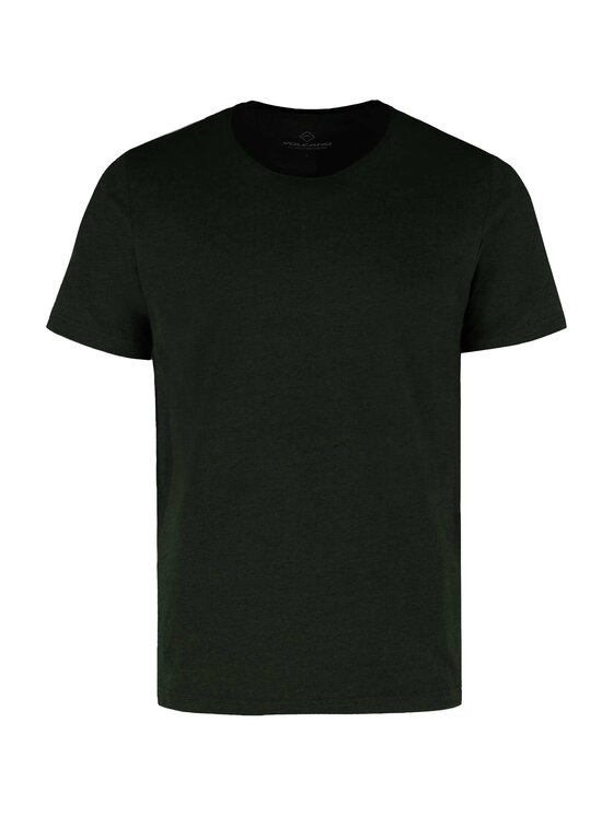 Volcano Volcano T-Shirt T-CAS Zielony Regular Fit
