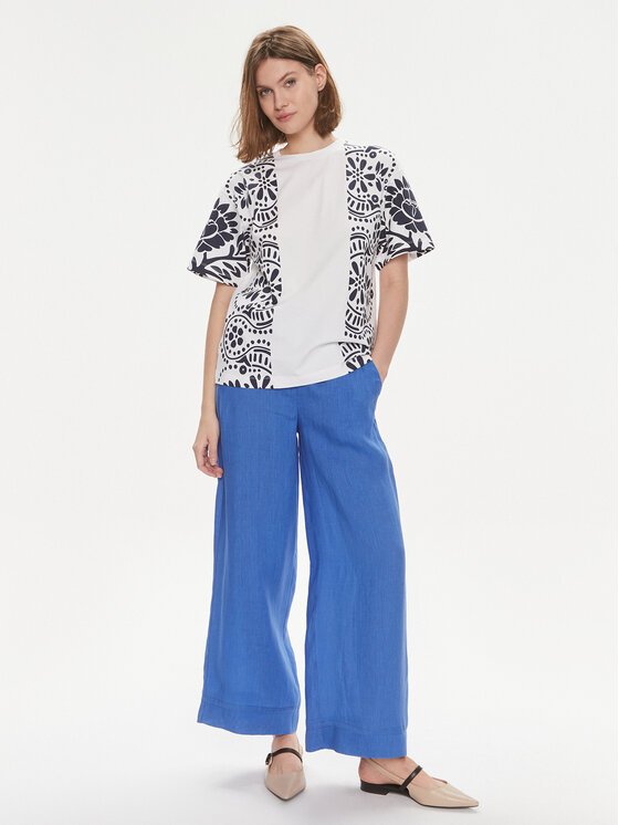 Weekend Max Mara Weekend Max Mara T-krekls Viterbo 2415971032 Balts Loose Fit