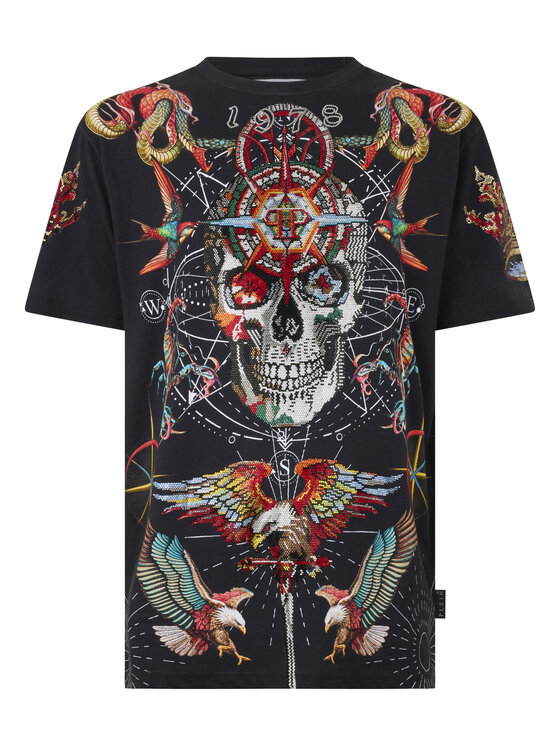 PHILIPP PLEIN PHILIPP PLEIN T-Shirt 29020 Czarny Regular Fit
