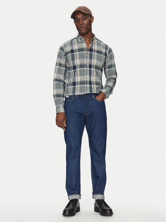 Barbour Barbour Särk Kidd MSH5295TE31 Roheline Tailored Fit