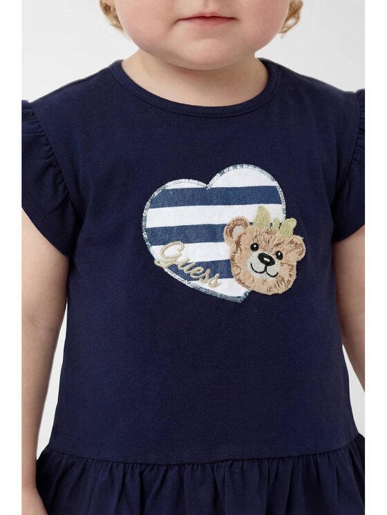 Guess Kids Guess Kids Sukienka codzienna 181325 Niebieski Classic Fit