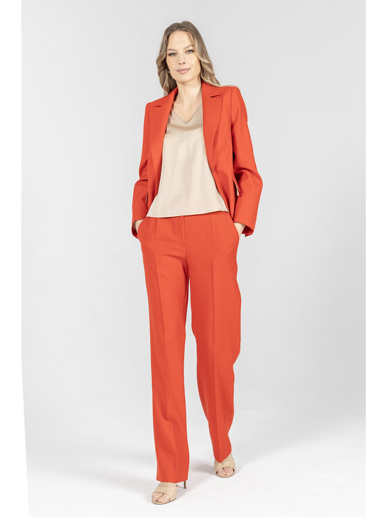 Deni Cler Milano Deni Cler Milano Spodnie materiałowe W-DC-5201-F2-A2-30-1 Czerwony Regular Fit