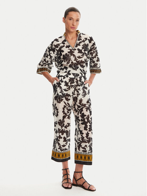 Devotion TWINS Devotion TWINS Hlače Stigma 025.403G Crna Loose Fit