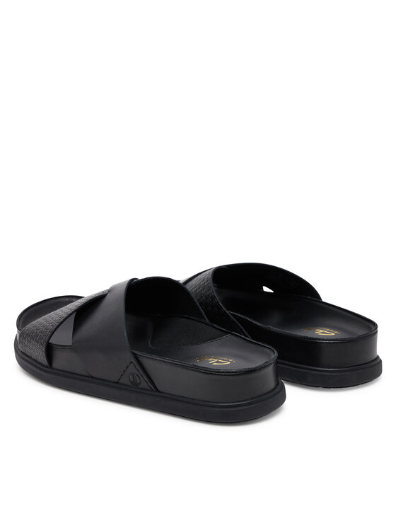 Clarks Clarks Klapki Torford Cross 26181382 Czarny