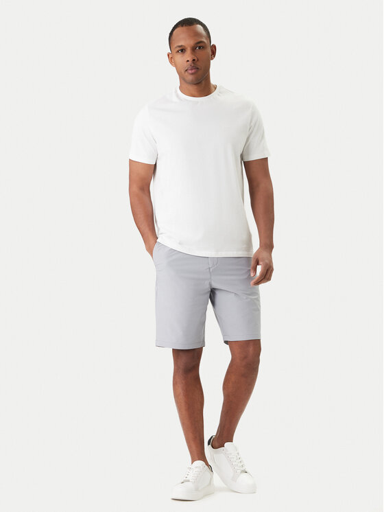 Calvin Klein Calvin Klein Medžiaginiai šortai LV04LB613G Pilka Straight Fit