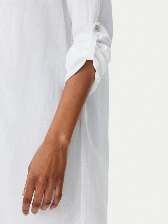 Banana Moon Banana Moon Πουκάμισο Gasted Suntrip BTQ10 Λευκό Relaxed Fit