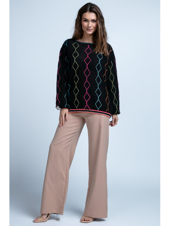 Sweter, rozmiar 40/42, Czarny, F1843