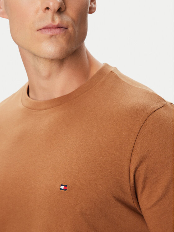 Tommy Hilfiger Tommy Hilfiger Тишърт Ess Seasonal MW0MW39995 Кафяв Regular Fit