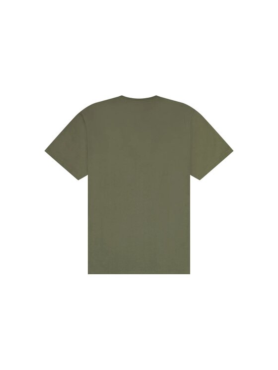 Wrangler Wrangler T-Shirt SIGN OFF TEE Zielony Regular Fit
