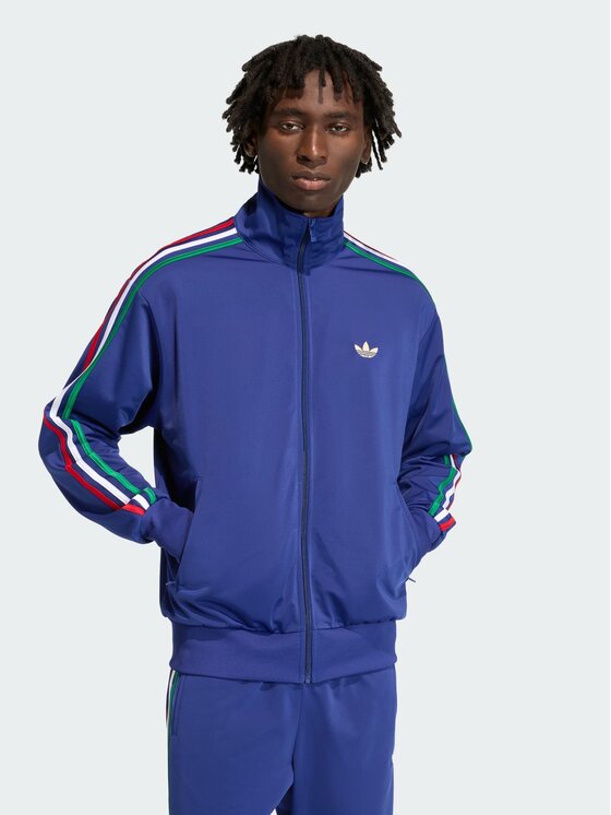 adidas adidas Bluza FIREBIRD Błękitny Loose Fit