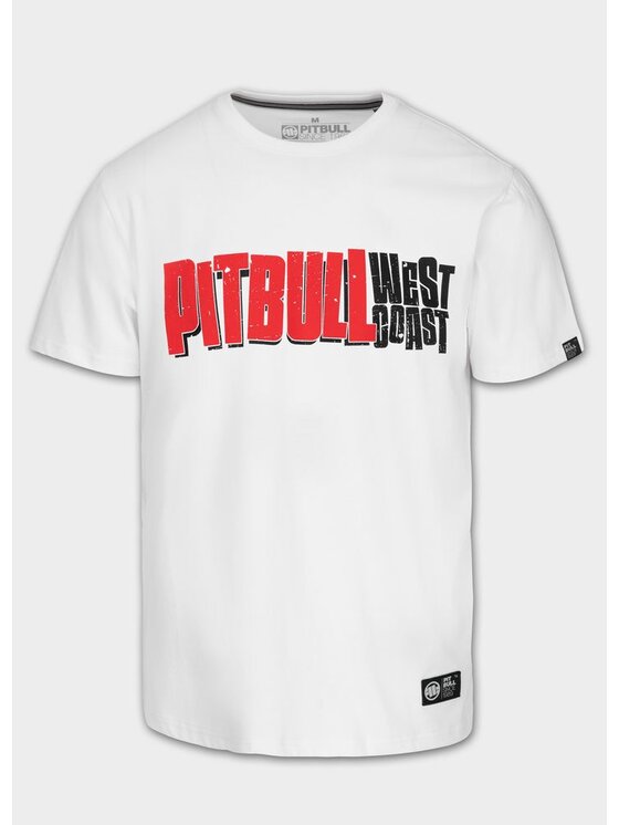 PITBULL PITBULL T-Shirt REBEL BORN Biały Regular Fit
