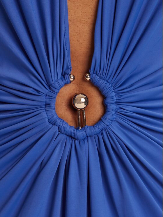 BARDOT BARDOT Coctailkleid Alma Plunging 59914DB Blau Regular Fit