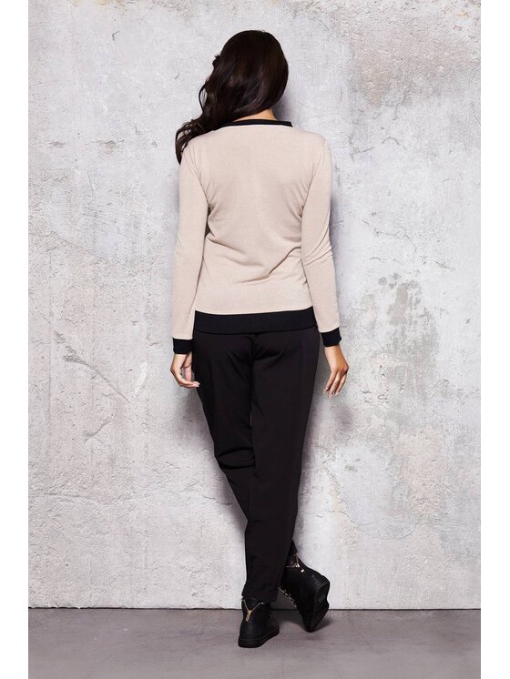 Infinite You Infinite You Kardigan M014 Beżowy Basic Fit