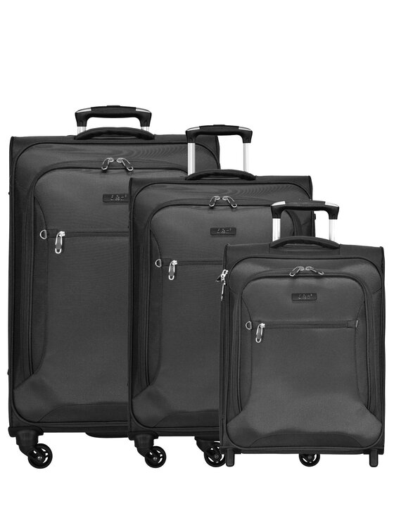 D&N D&N Komplet walizek 125567 Czarny